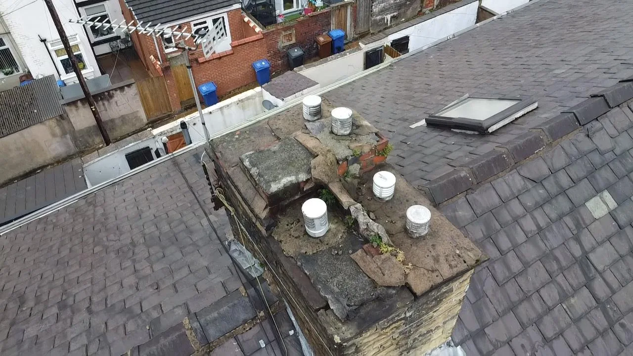 Chimney roof junction