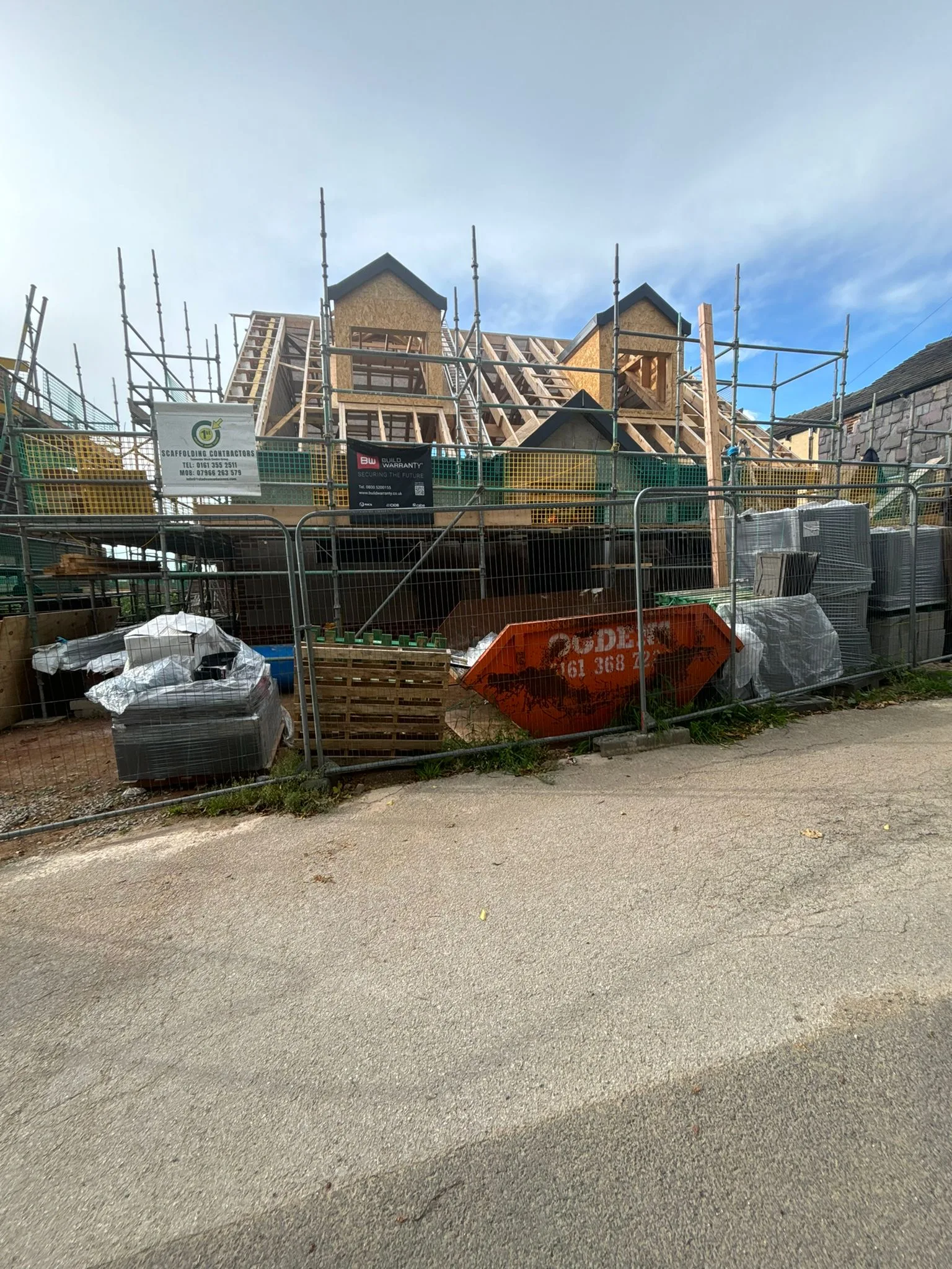 Roofing access and scaffold