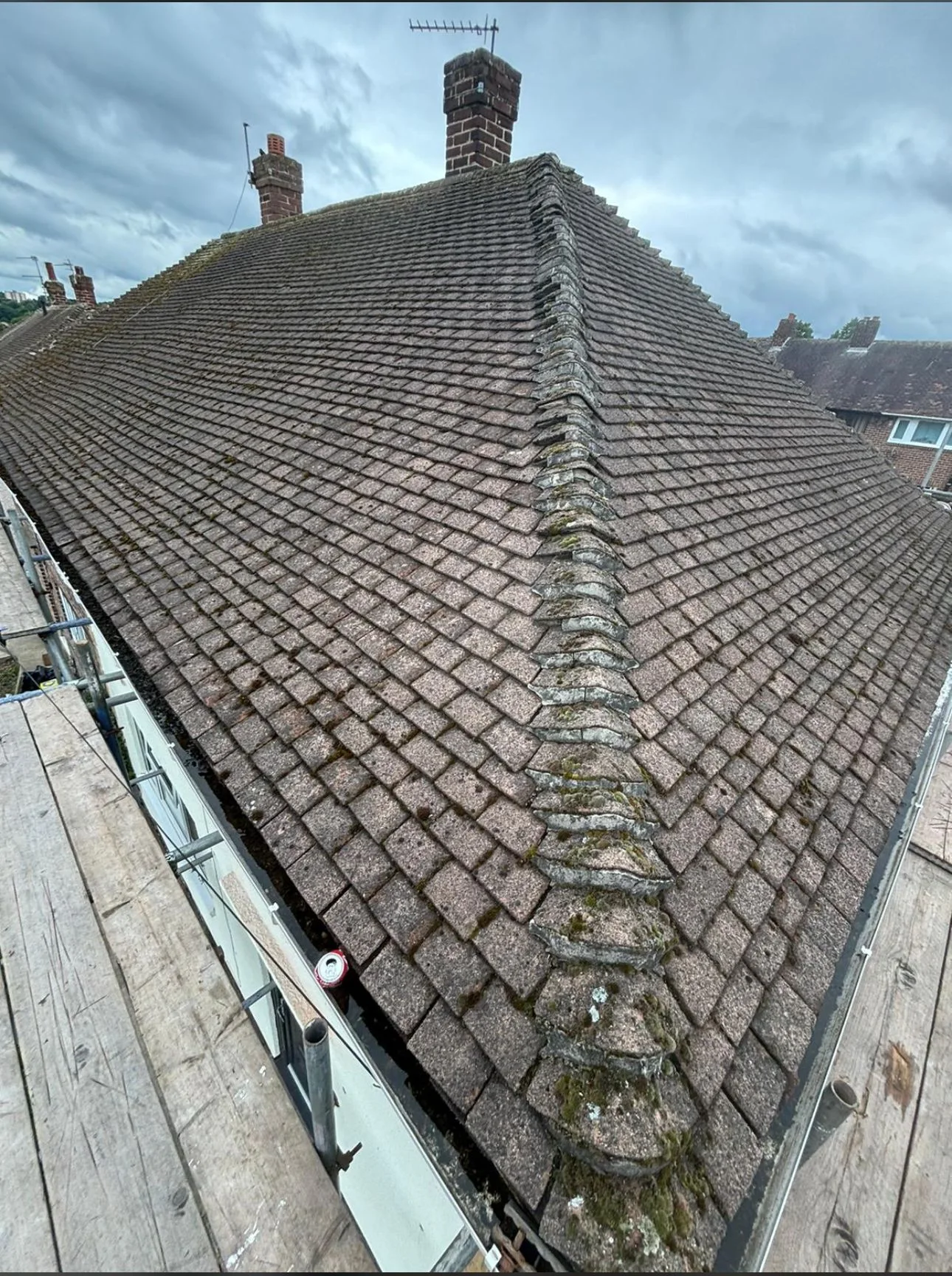 Existing pitched roof