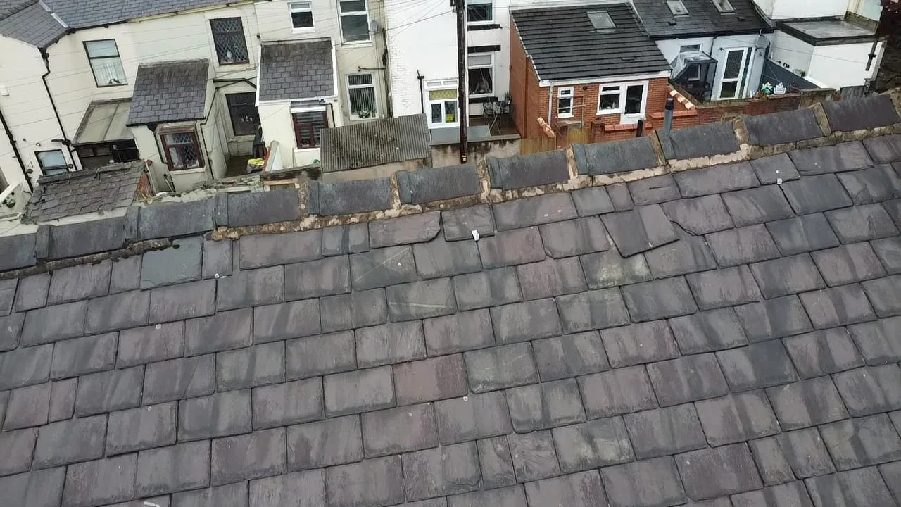 Slate roof detail