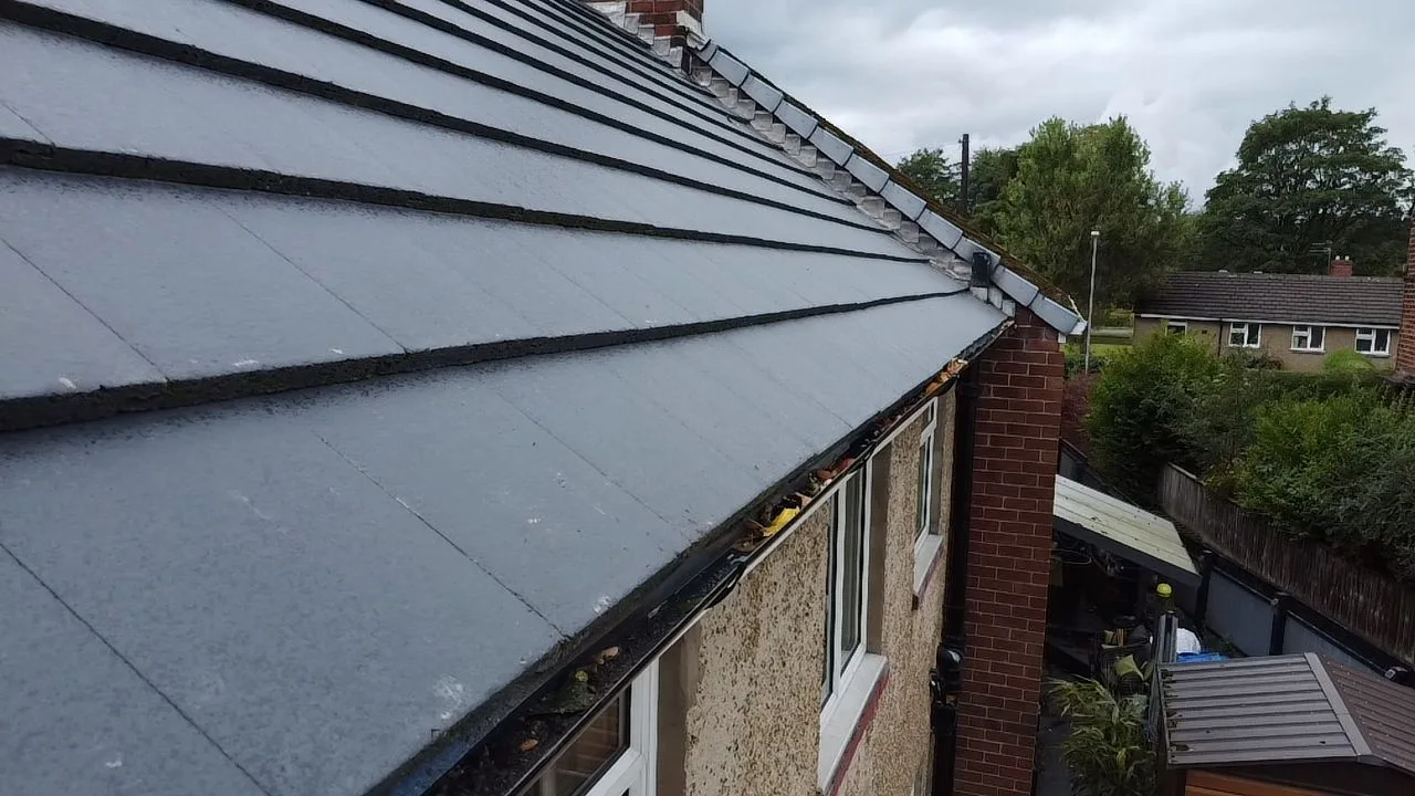 New pitched roof tiles