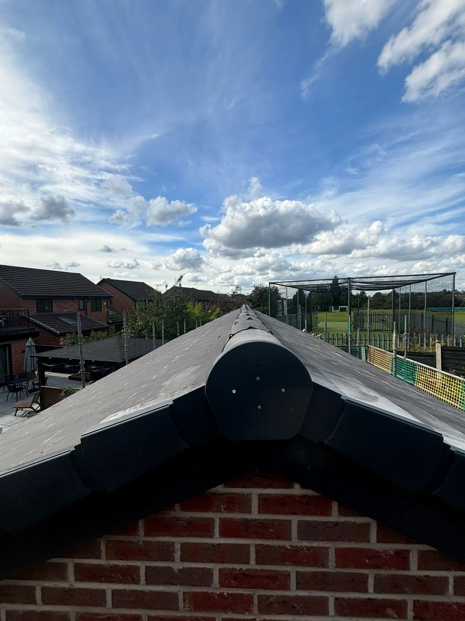 Roof ridge and verge